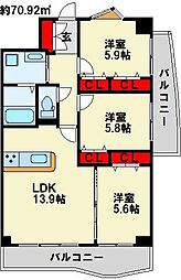 北九州都市モノレール小倉線 旦過駅 徒歩13分