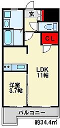 北九州都市モノレール小倉線 香春口三萩野駅 徒歩7分 8階/-