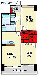 到津ヒルズ 2階