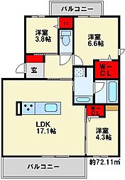 JR日田彦山線 南小倉駅 徒歩19分 2階/-