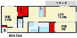 D-ROOM浅生 2階/203