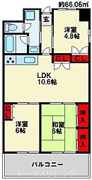 第17共立ビル 3LDKの間取図画像
