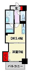 ザスクエアプラチナレジデンス 1DKの間取図画像