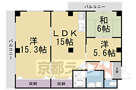 京都府京都市右京区西院三蔵町（賃貸マンション3LDK・4階・88.70㎡） その2