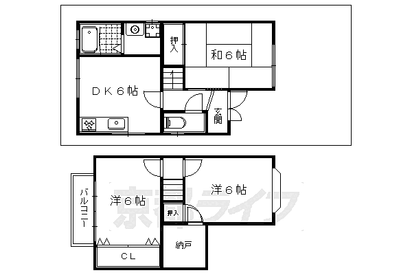 葉山町山口貸家 南側｜京都府京都市左京区一乗寺葉山町(賃貸一戸建3SDK・--・53.00㎡)の写真 その2