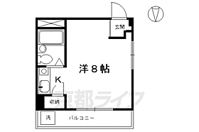 京都府京都市下京区薬園町（賃貸マンション1R・5階・19.00㎡） その2