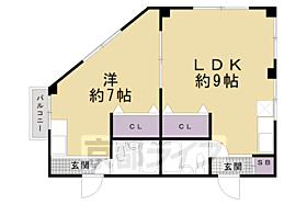 レディースコーポハヤフネ 2C ｜ 京都府京都市東山区今熊野南日吉町（賃貸マンション1LDK・2階・33.00㎡） その2