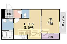 京都府京都市右京区西京極東町（賃貸マンション1LDK・1階・41.00㎡） その2