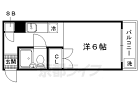 京都府京都市北区衣笠北天神森町（賃貸マンション1K・3階・17.00㎡） その2