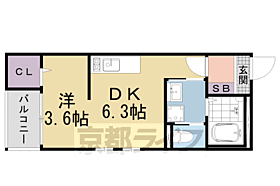 ハーモニーテラス勧修寺平田町 102 ｜ 京都府京都市山科区勧修寺平田町（賃貸アパート1DK・1階・25.97㎡） その2