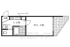 京都府京都市右京区西院安塚町（賃貸マンション1K・3階・21.75㎡） その2