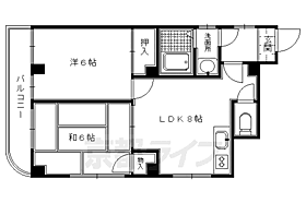 バインオーク・クリビア 4-F ｜ 京都府京都市中京区左京町（賃貸マンション2LDK・4階・44.71㎡） その2