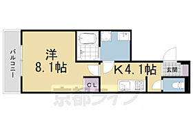 フォーレスト曼殊院 102 ｜ 京都府京都市左京区一乗寺高槻町（賃貸アパート1K・1階・30.30㎡） その2