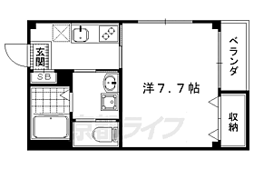 京都府京都市上京区北伊勢殿構町（賃貸マンション1K・4階・27.07㎡） その2