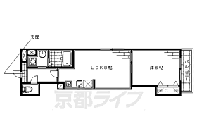 京都府京都市伏見区深草北蓮池町（賃貸マンション1LDK・3階・32.75㎡） その2