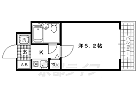 デ・リード御所北 203 ｜ 京都府京都市上京区下塔之段町（賃貸マンション1K・2階・17.67㎡） その2