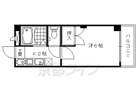 京都府京都市右京区西院寿町（賃貸マンション1K・4階・20.50㎡） その2