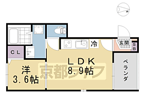 京都府京都市伏見区深草池ノ内町（賃貸アパート1LDK・1階・30.28㎡） その2