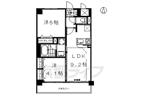 京都府京都市南区西九条蔵王町（賃貸マンション2LDK・4階・42.29㎡） その2