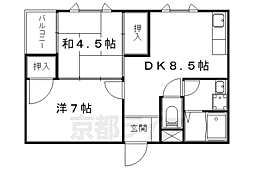 沢町ハイツ 2LDKの間取図画像