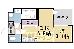 ＶＩＮＡ山科ＷＥＳＴ 1階/-