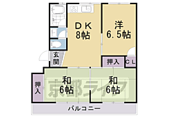 浜野マンション 2階3LDKの間取り