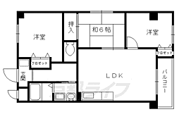 フォートレス朱雀野 3階3LDKの間取り