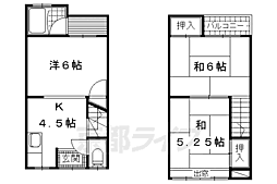 小山北林町貸家 3Kの間取り