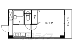 サンシーガル3 1Kの間取図画像