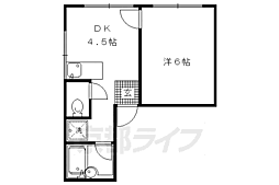メゾンワイズ 1DKの間取図画像