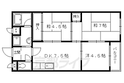 Choei31コーポきぬもと 3DKの間取図画像