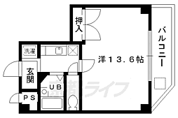 レ・タン・ドゥ・ラ・メールCK1 1Kの間取図画像