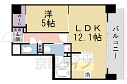 BRANSIESTA山科大塚 1LDKの間取図画像
