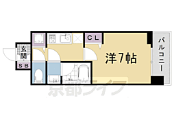 ベラジオ雅び西大路高辻 1Kの間取図画像