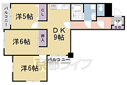 アセット西院 3階/-