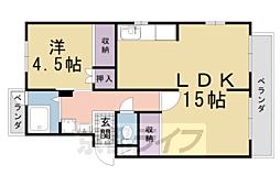 淀団地第二住宅 4階/-