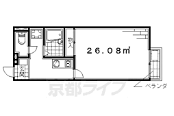 レオネクストステュディオ 1Kの間取図画像