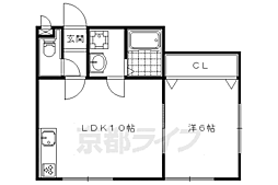 レ・セーナ 1LDKの間取図画像