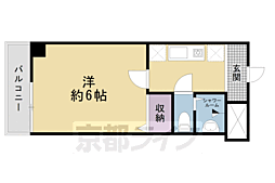 プレアデス 1Kの間取図画像