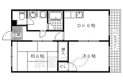 M'Sマンション 2DKの間取図画像