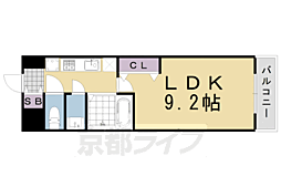 ネオパレス亀岡 1Kの間取図画像