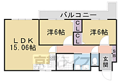 i.House01 2LDKの間取図画像