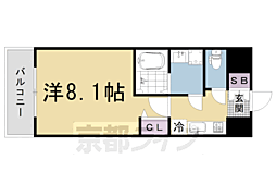 ダイワグレイスメゾン京都西七条 1Kの間取図画像