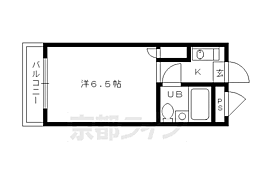 カーサ510 1Kの間取図画像