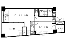 プラネシア神宮道 2LDKの間取図画像