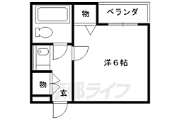 マンションタツミヤ 1Kの間取図画像