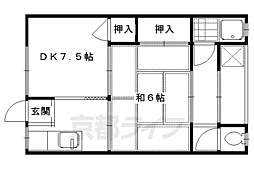 ハイツ藤 1DKの間取図画像