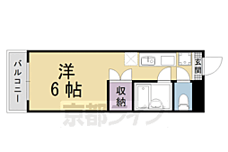 メゾンハウス2 ワンルームの間取図画像