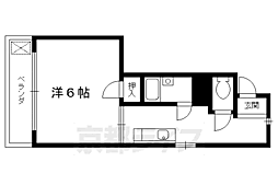 コーポレーション坂本 1Kの間取図画像