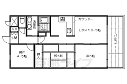 ライオンズマンション祇園 3LDKの間取図画像